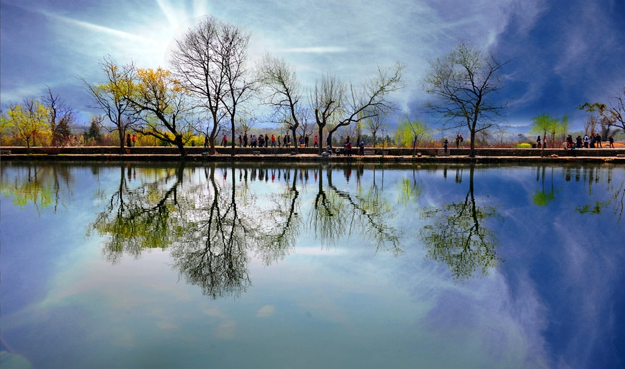 映日樱花空灿漫,拂风杨柳自娉婷——咏春词六首(图3) 映日樱花空灿漫,拂风杨柳自娉婷——咏春词六首(图3)