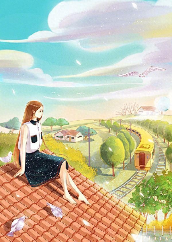 日落黄昏的唯美句子，温柔治愈，仙气飘飘(图1)