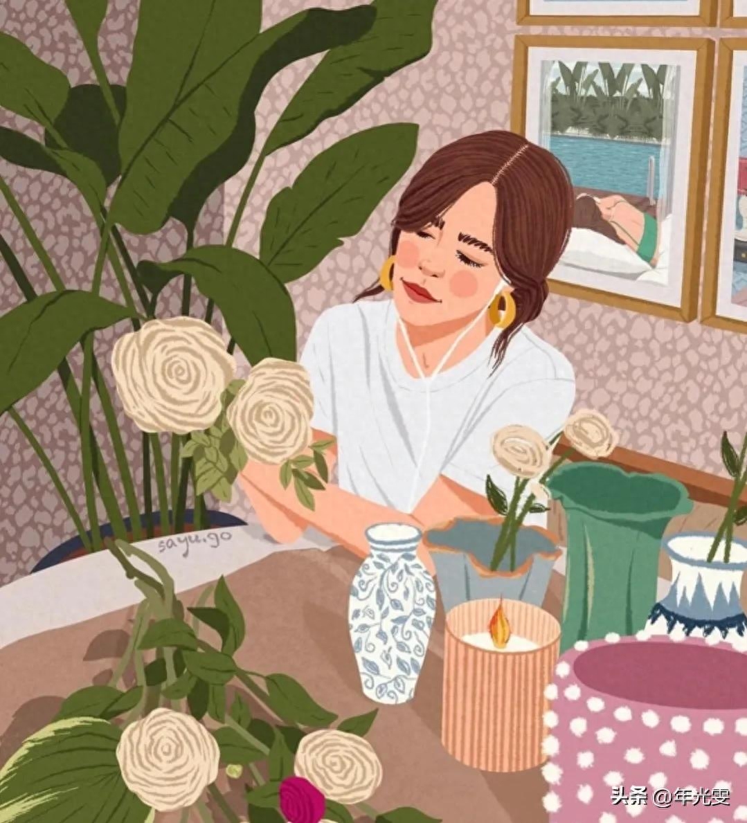 女人委屈后发的高冷文案/配 插画(图1)