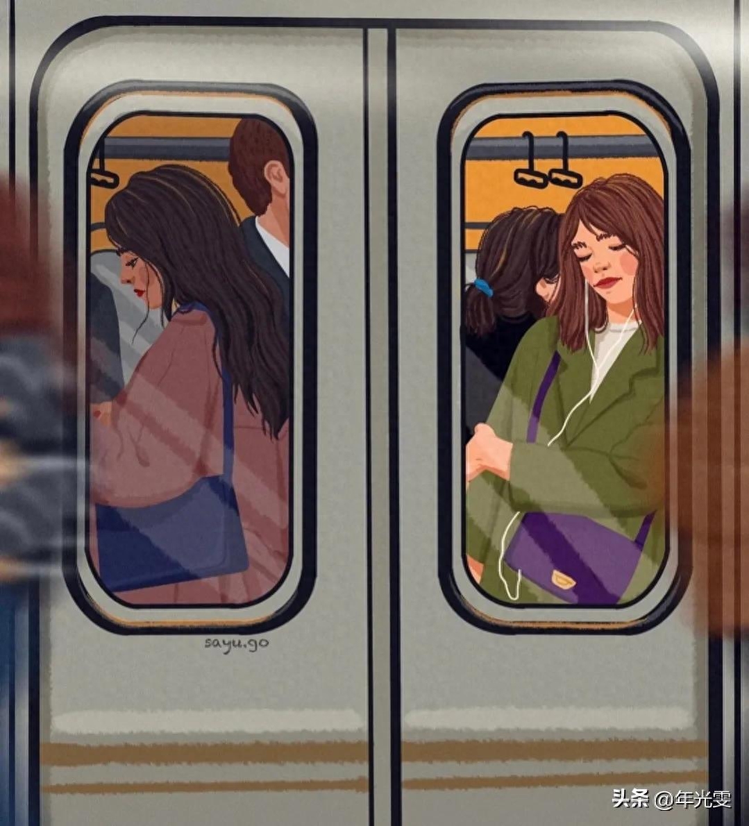 女人委屈后发的高冷文案/配 插画(图6)