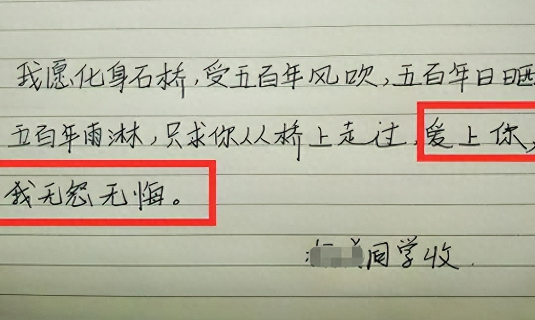 高三女生“霸气”情书走红，内容过于“高级”，老师：都是人才(图4)