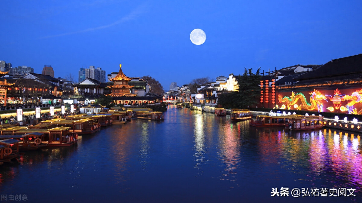 咏秦淮明月的名人、名诗词有哪些？(图4)