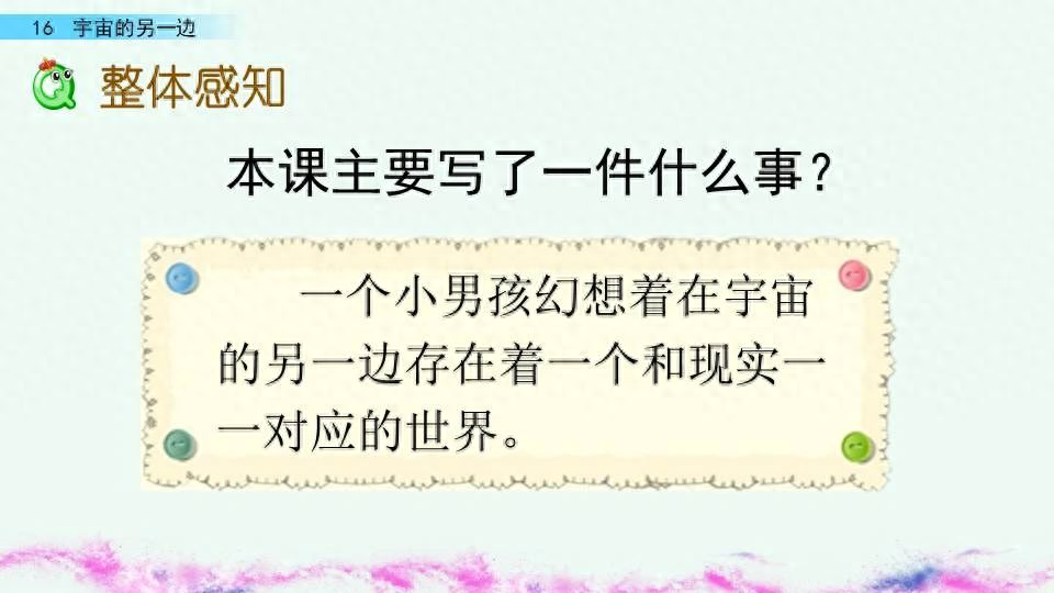 三年级语文下册第16课《宇宙的另一边》课堂笔记+ 知识点掌握(图4)