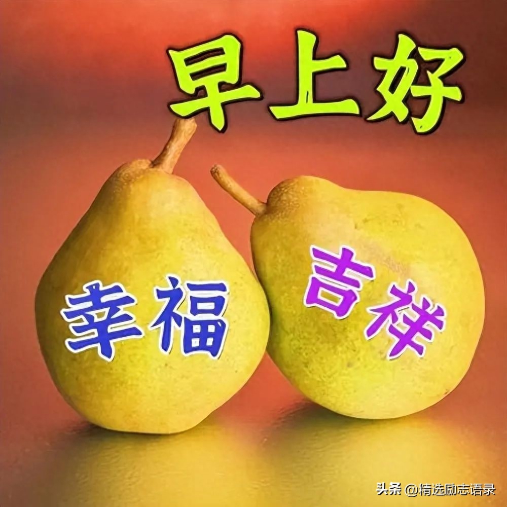 一天一句心情早安语，最经典的早上好祝福图片(图1)