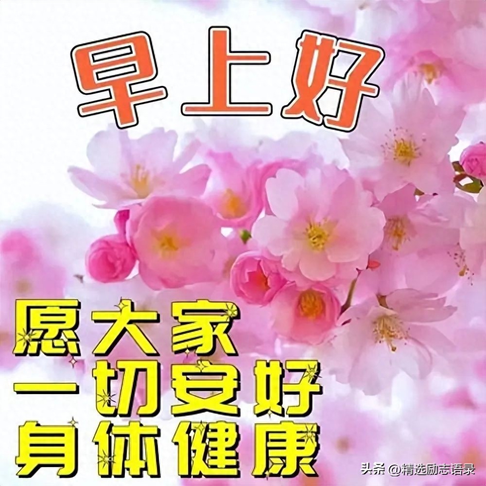 一天一句心情早安语，最经典的早上好祝福图片(图3)