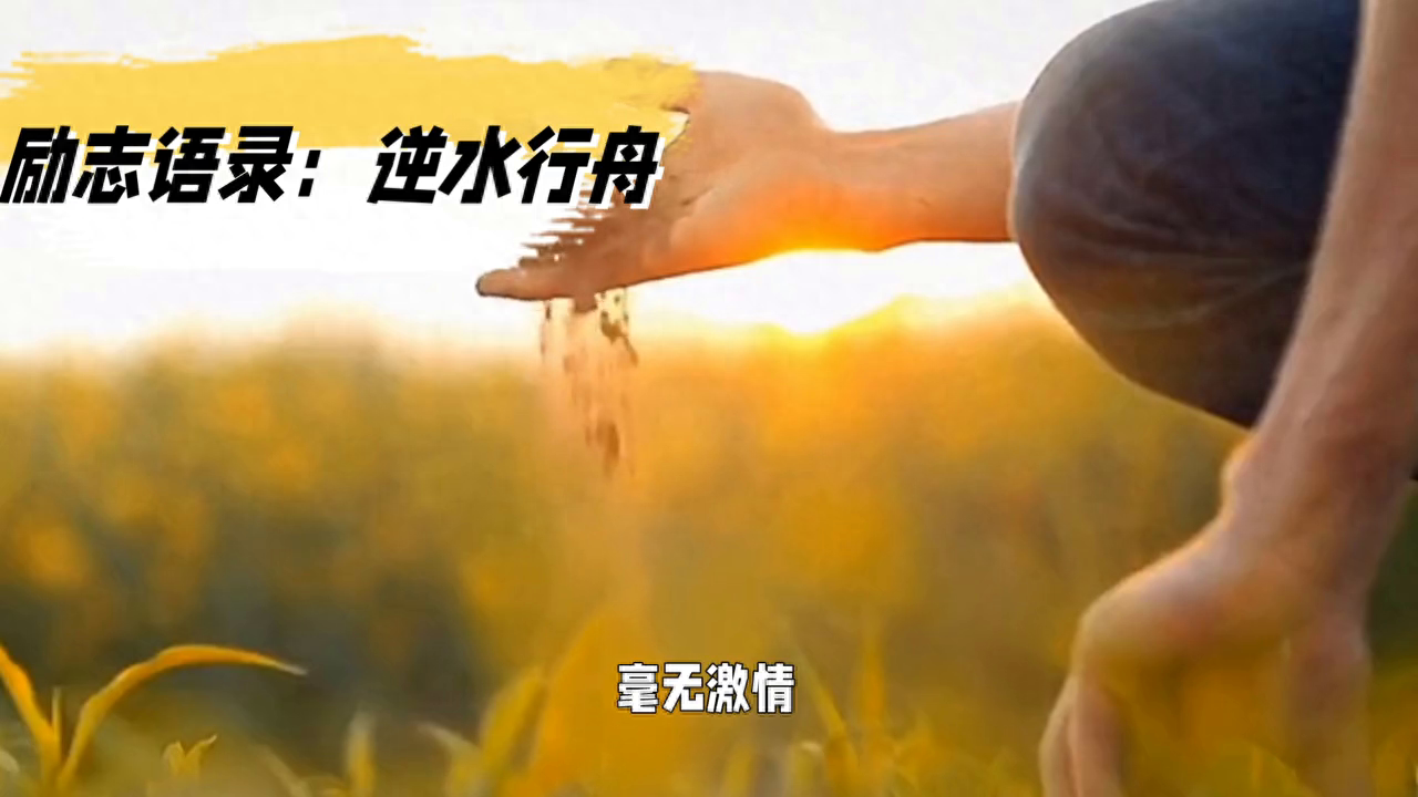 【励志语录】逆水行舟，不进则退(图2)