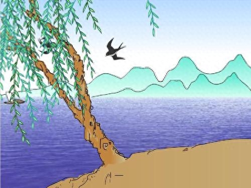 贺知章笔下最美春天，短短四句都是千古名句，结尾更千年无人能越(图3)