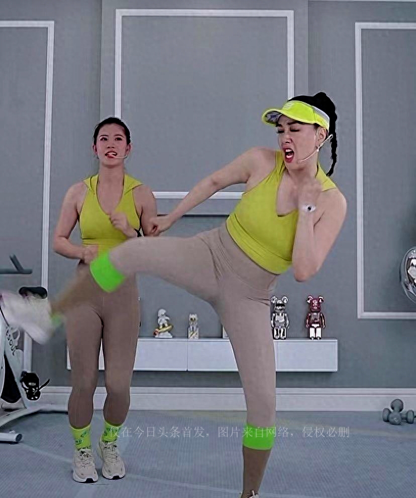 钟丽缇跳操累到上气不接下气，网友们说：还没我身材好(图5)