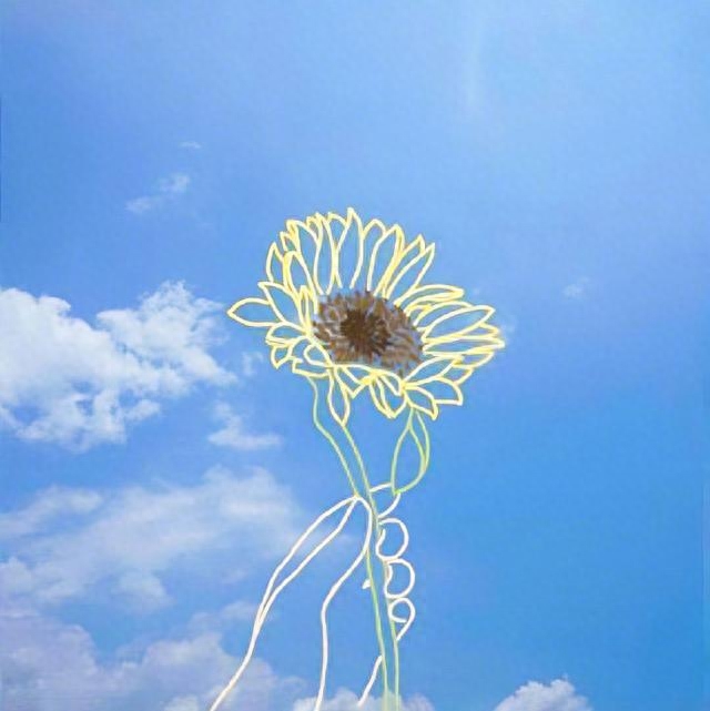 比天空还要干净的励志早安句子：天空的湛蓝是不经意的心动。加油(图2)