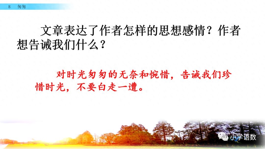 部编版六年级语文下册第八课《匆匆》知识点及课堂测试题(图65)