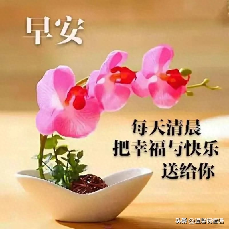2023年10月17日周二早上好 最新版唯美好看祝福语图片带字问候短句(图1)