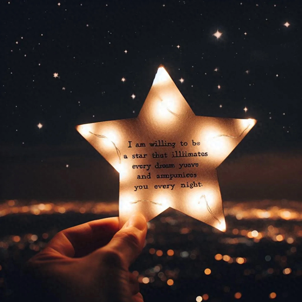 我愿意做一颗星，照亮你的每一个梦，陪伴你的每一个夜(图2)