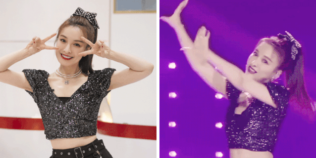 吴昕到底是怎么瘦的？靠拉力带练出“排骨腰”，穿小黑裤太亮眼(图1)