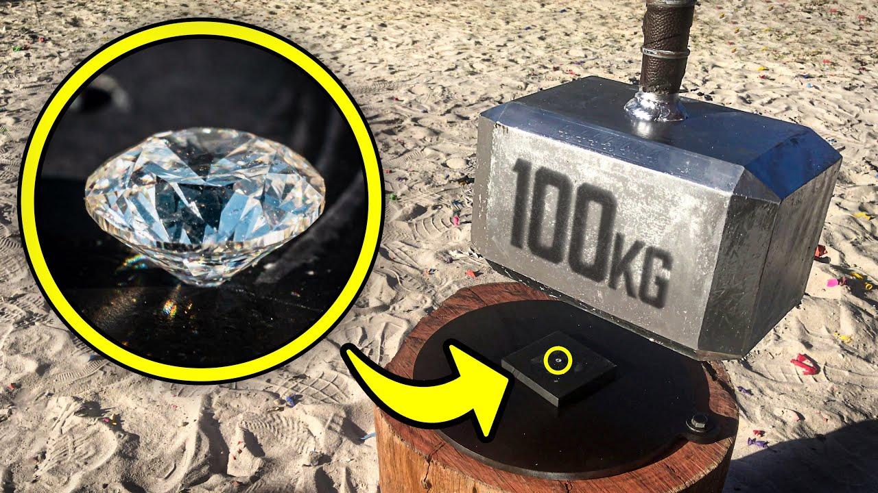 如果用锤子敲打钻石，会发生什么？(图1)