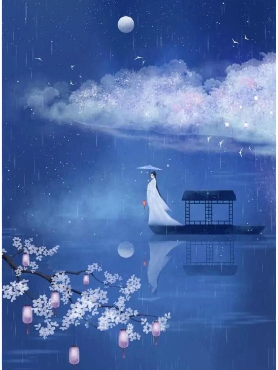 六首古诗词：花影、月影与人影，就这样撩动一帘幽梦里的影影绰绰(图1)