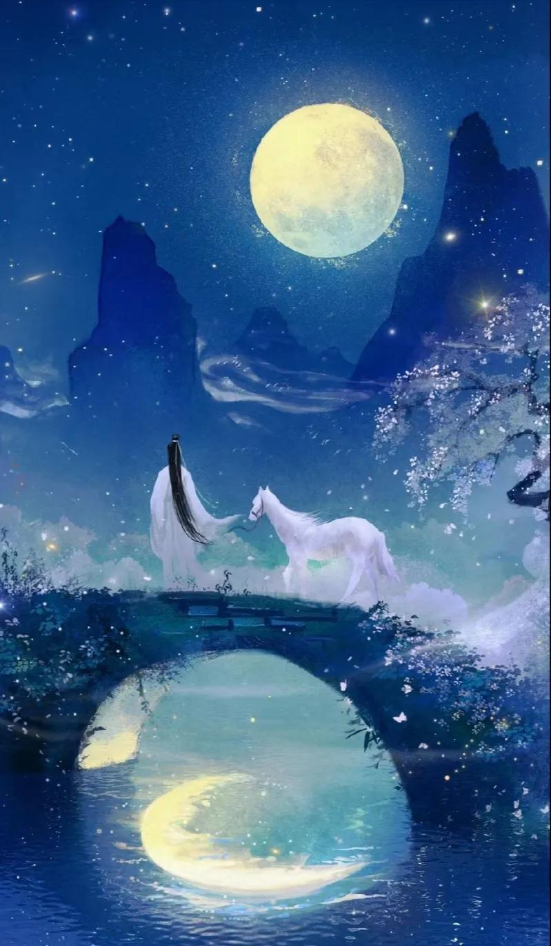 六首古诗词：花影、月影与人影，就这样撩动一帘幽梦里的影影绰绰(图7)