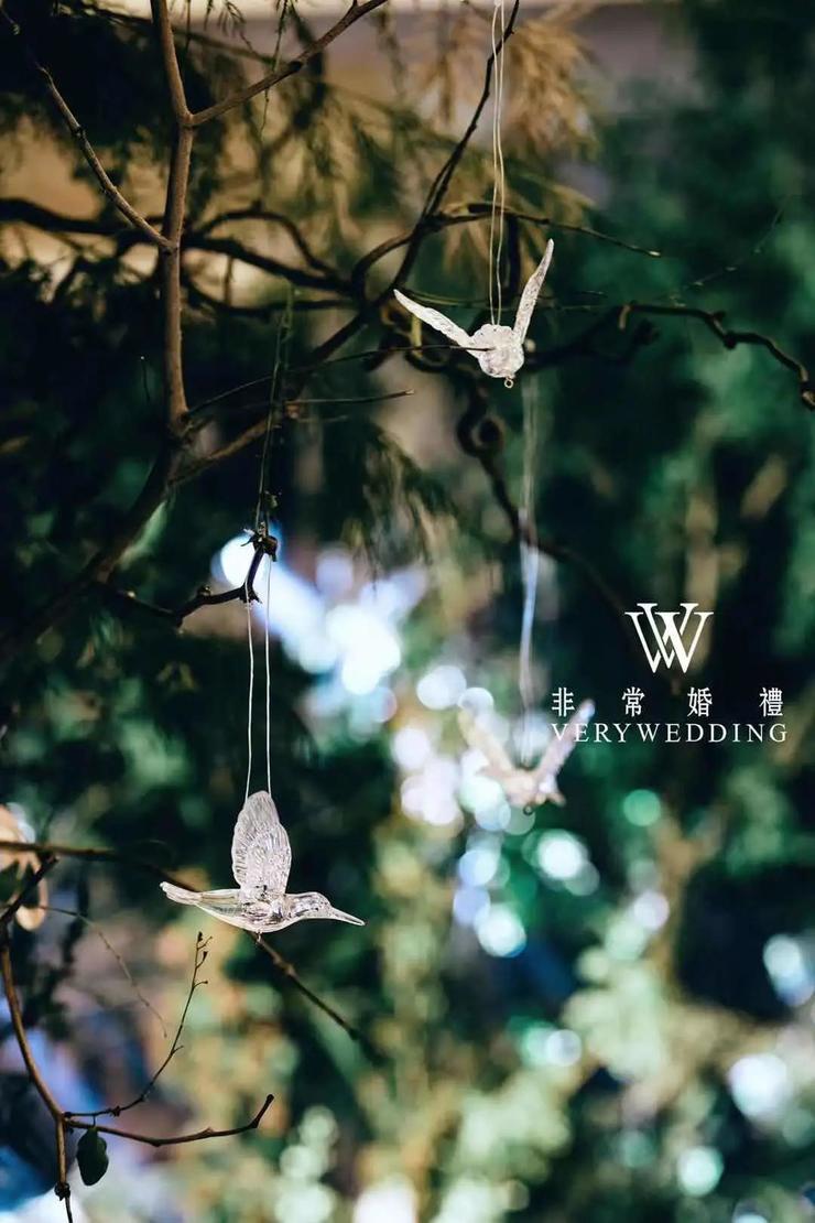充满生机神秘浪漫的森系主题婚礼，一如初见你般纯粹自然(图4)