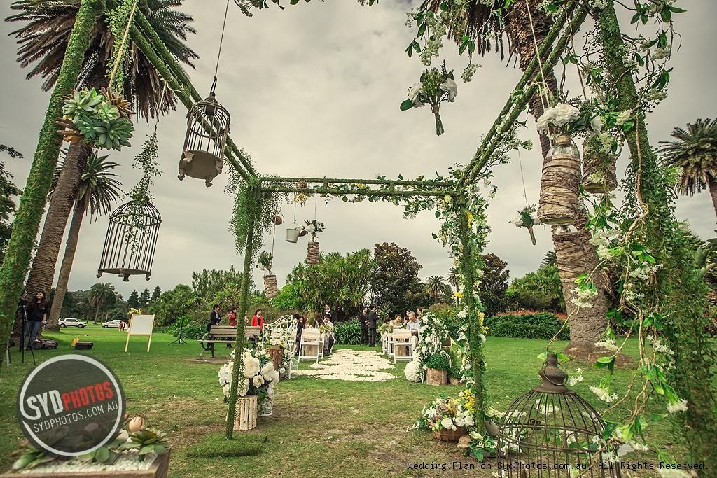 林间蜜语——低调雅致的“森系婚礼”布置(图13)