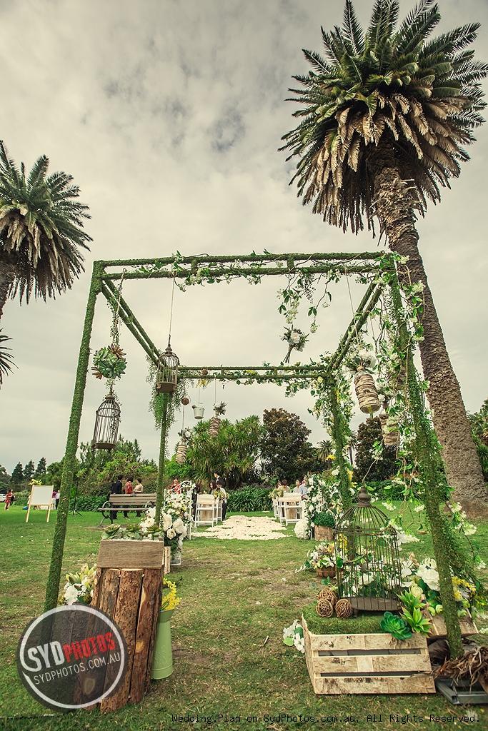 林间蜜语——低调雅致的“森系婚礼”布置(图14)