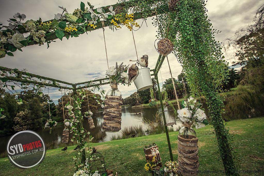 林间蜜语——低调雅致的“森系婚礼”布置(图16)