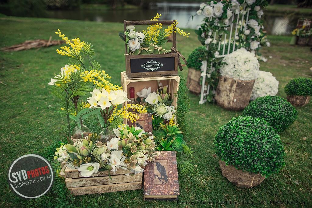 林间蜜语——低调雅致的“森系婚礼”布置(图20)