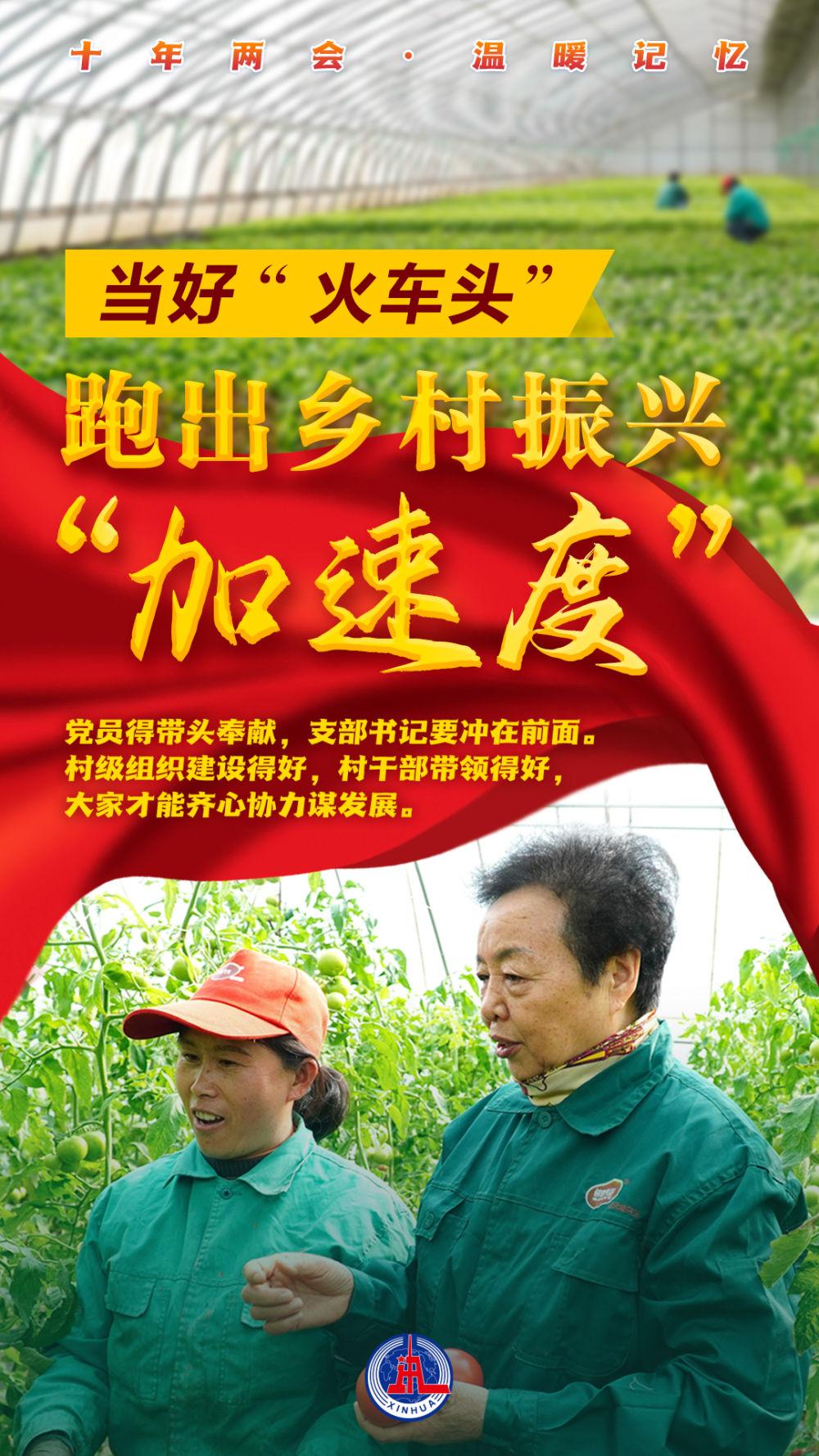 十年两会·温暖记忆｜“当好‘火车头’，跑出乡村振兴‘加速度’！”(图1)