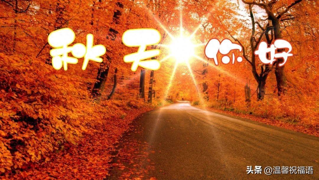 秋天你好，金秋安康，十月深秋暖心祝福语，秋天清晨微信问候语(图1)