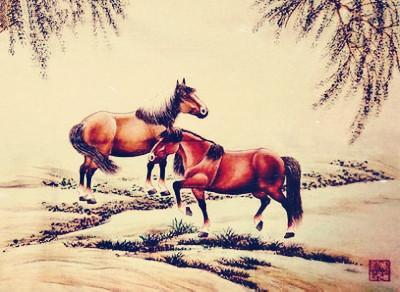 《想当年,金戈铁马,气吞万里如虎》古诗中《写马名句》(图14) 《想当年,金戈铁马,气吞万里如虎》古诗中《写马名句》(图14)