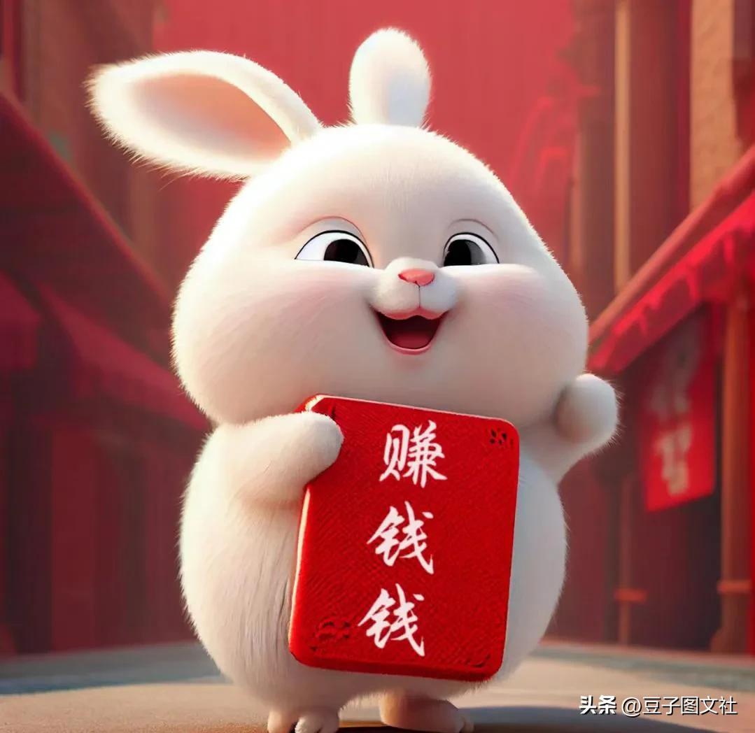 2023新年朋友圈文案+配图，可爱兔兔来袭！(图5)
