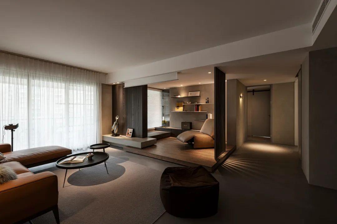 159㎡现代极简，简约奢华暗色调，低调侘寂有情趣(图16)