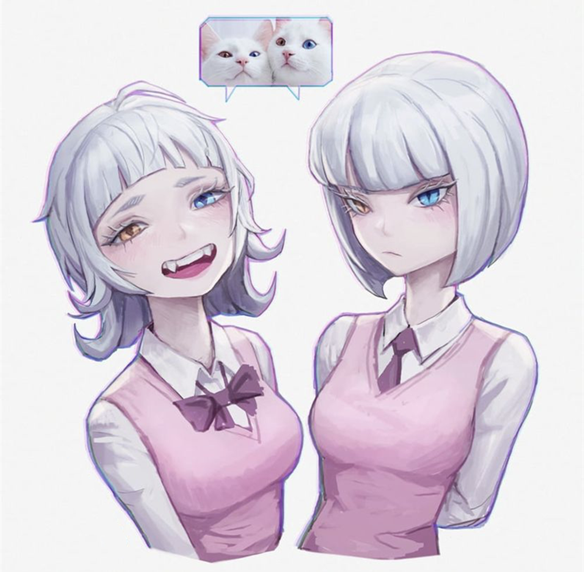 动物拟人化成各种二次元女角色，可爱与帅气，你更偏向于哪一种(图7)