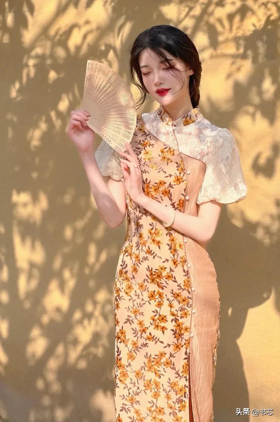 旗袍／裹着诗词的雅韵，摇曳着淡淡的风(图10)