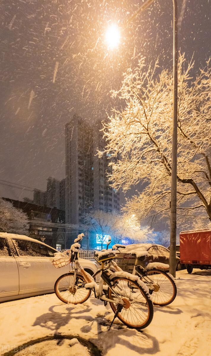 初雪：谁的前世，染指了微凉，谁的今生，执捻了落花(图3)