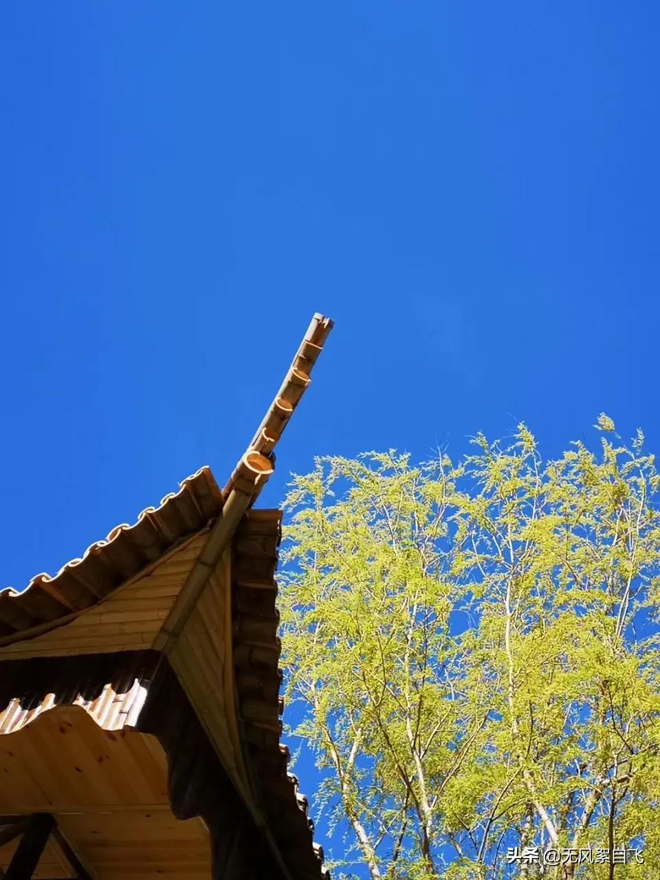 弯弯的小河，青青的山岗，蓝蓝的天空，阵阵的花香，依偎着小村庄(图3)