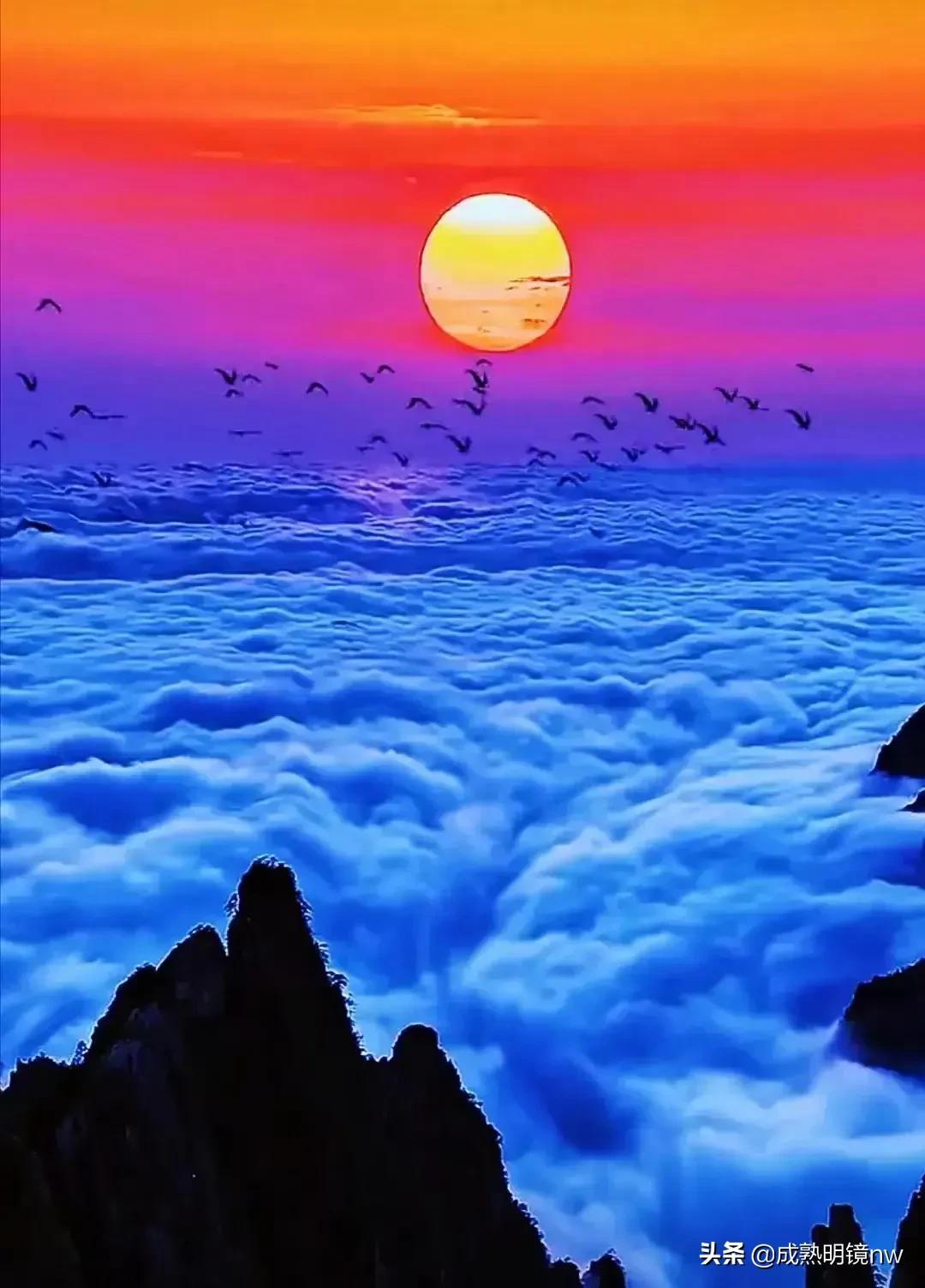 霞光万丈，光彩夺目，璀璨光辉的旭日东升美图欣赏(图30)