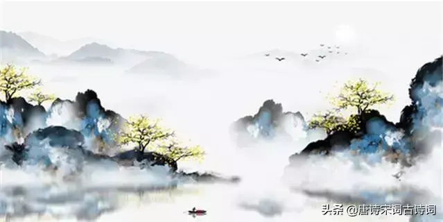 8首诗词叹红尘，隔断红尘三十里，白云红叶两悠悠！(图1)