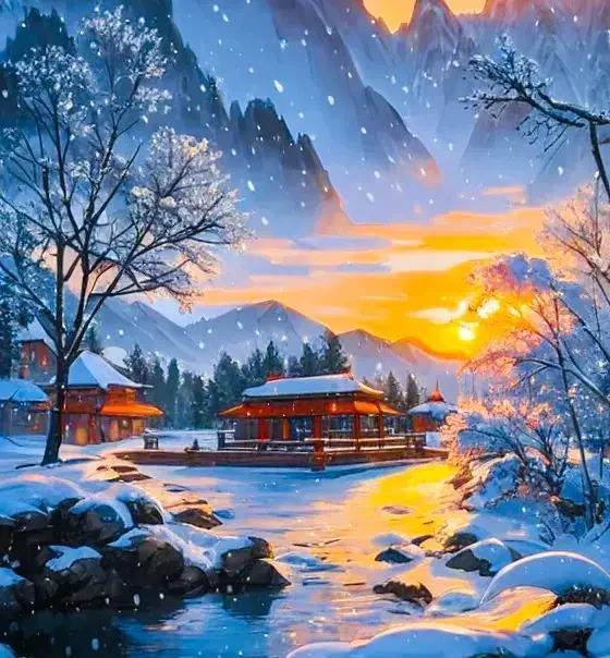 10句绝美咏雪诗词，写尽雪之美，却不带一个雪字，唯美了整个冬(图2)