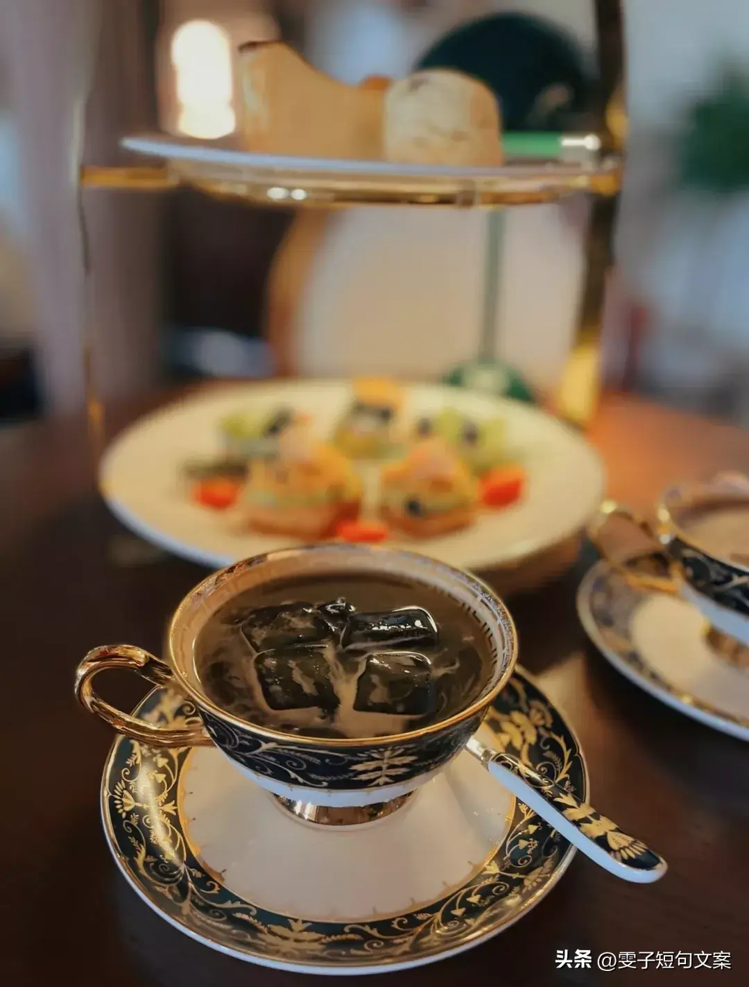 下午茶有趣治愈文案~文案被下午茶吃掉了，只剩下快乐与甜甜的我(图3)