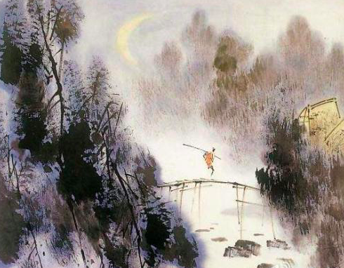 “鸟宿池边树，僧敲月下门”，为何改用敲字，便成千古名句？(图1)