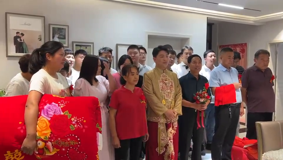 整装待发，迎接新娘，加油#祝福一对新人喜结良缘(图1)