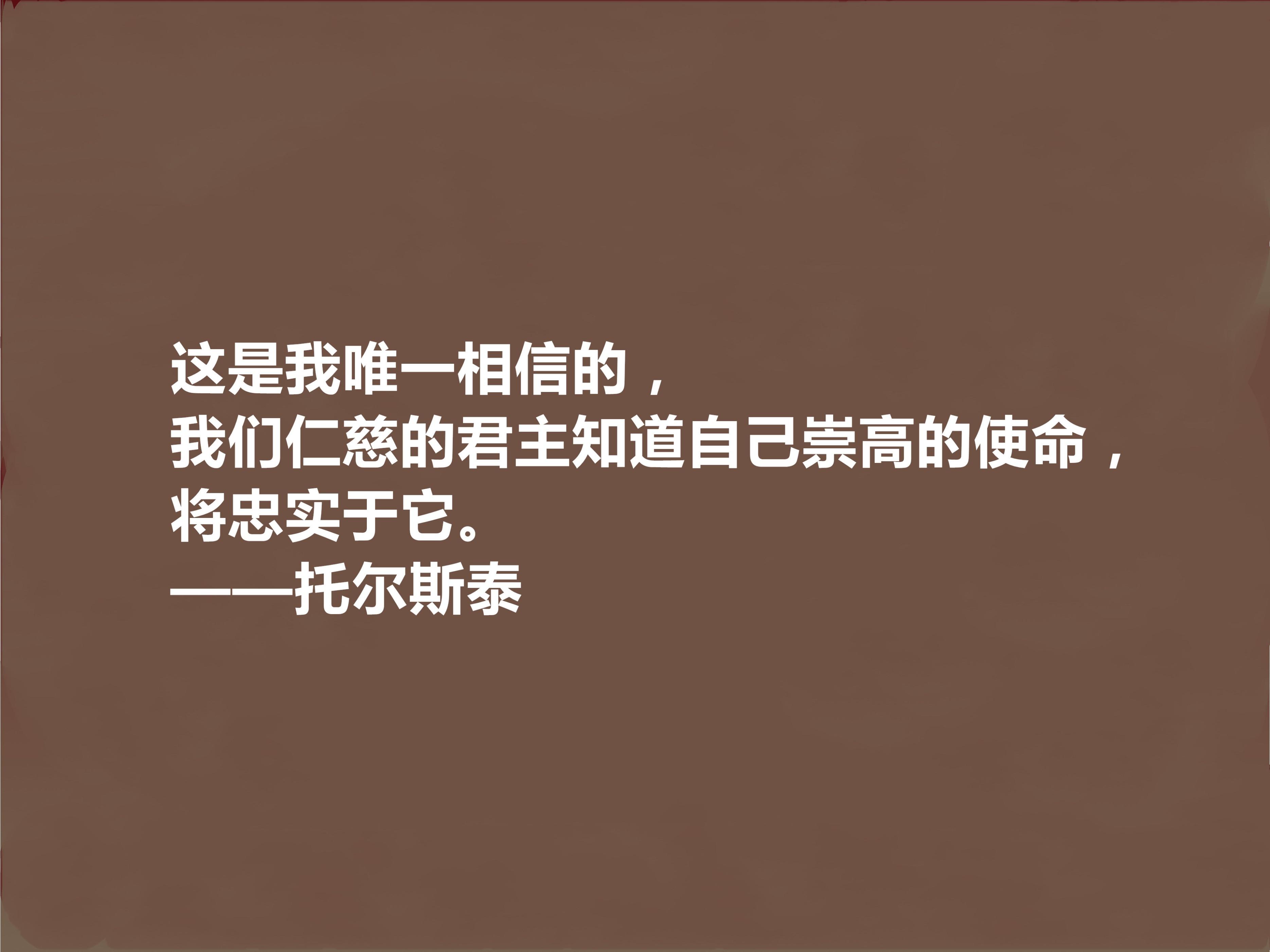 俄国伟大作家,托尔斯泰十句格言,彰显人生意义与人生意义,膜拜(图10) 俄国伟大作家,托尔斯泰十句格言,彰显人生意义与人生意义,膜拜(图10)