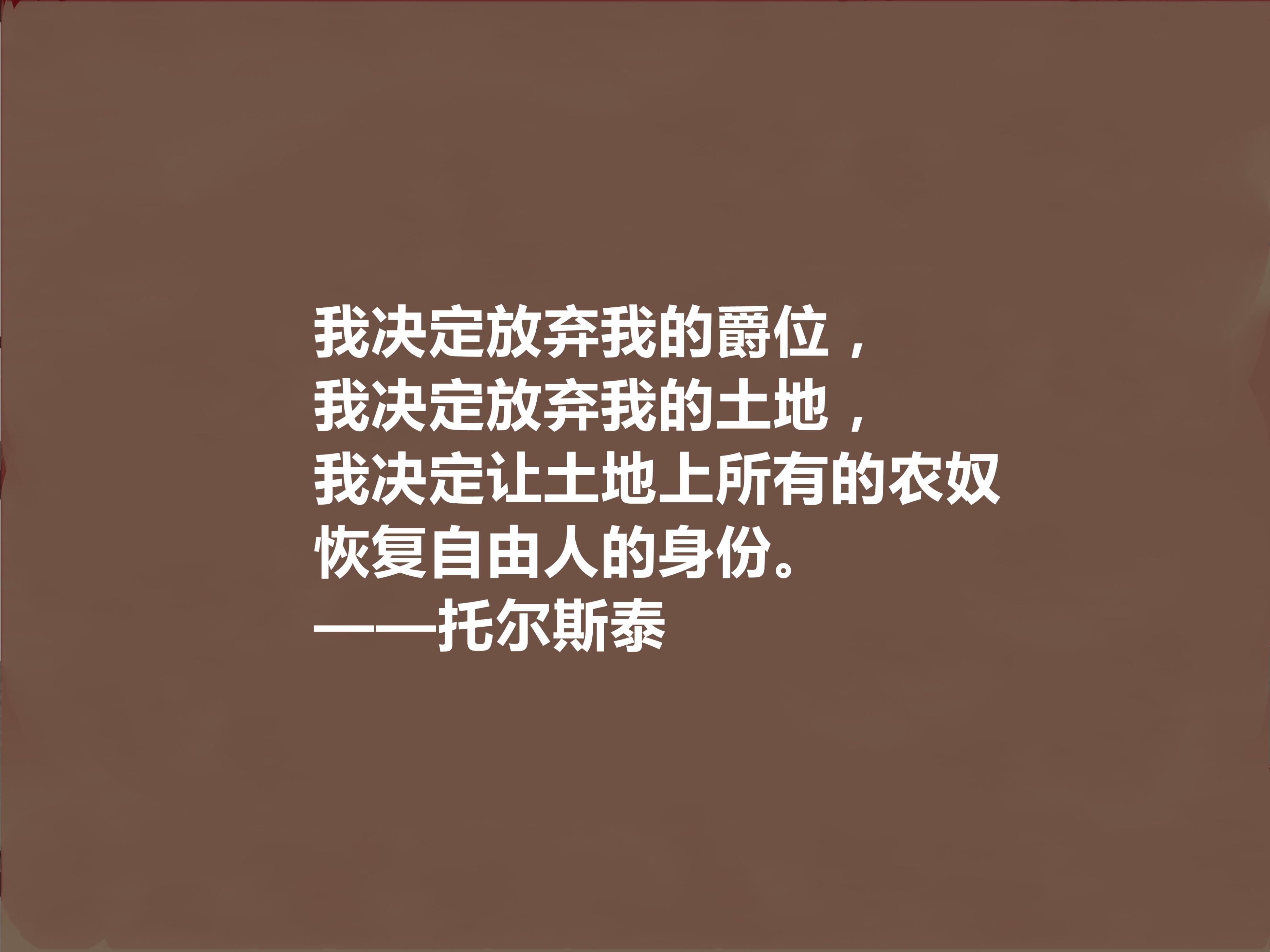 俄国伟大作家,托尔斯泰十句格言,彰显人生意义与人生意义,膜拜(图11) 俄国伟大作家,托尔斯泰十句格言,彰显人生意义与人生意义,膜拜(图11)
