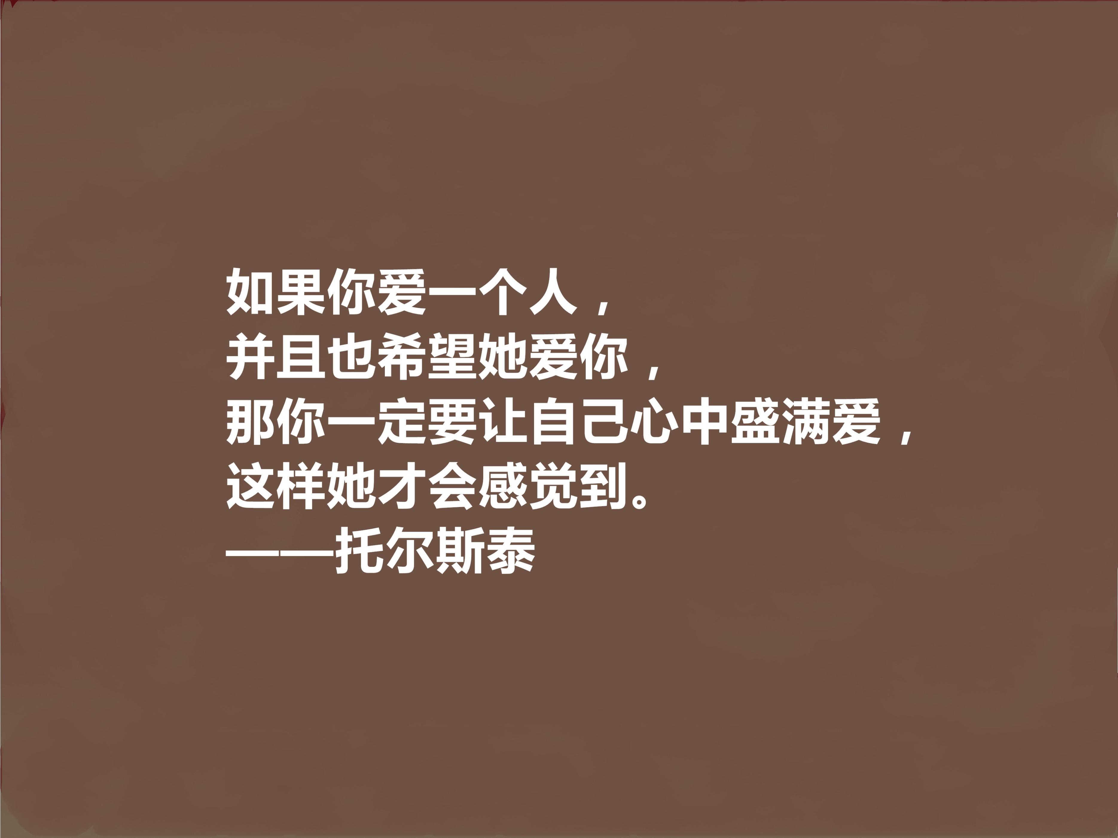 俄国伟大作家,托尔斯泰十句格言,彰显人生意义与人生意义,膜拜(图12) 俄国伟大作家,托尔斯泰十句格言,彰显人生意义与人生意义,膜拜(图12)