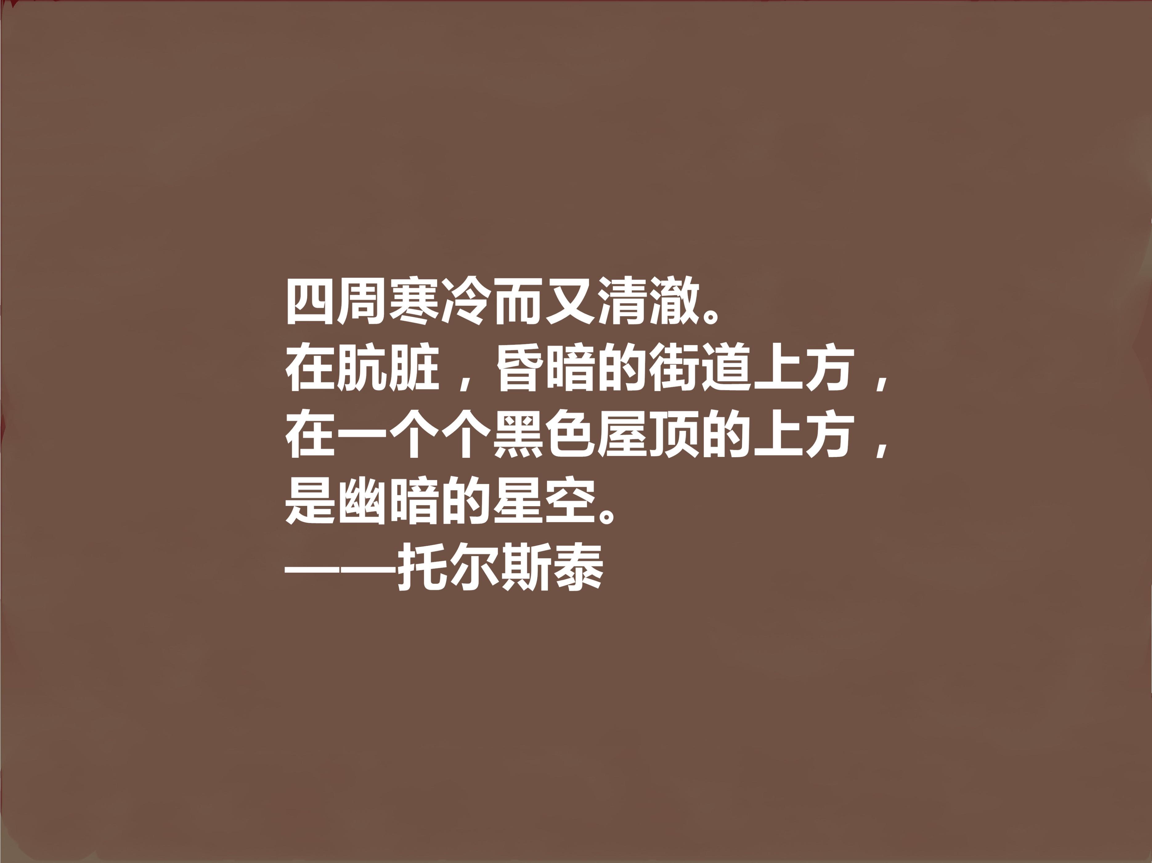 俄国伟大作家，托尔斯泰十句格言，彰显人生意义与人生意义，膜拜(图13)