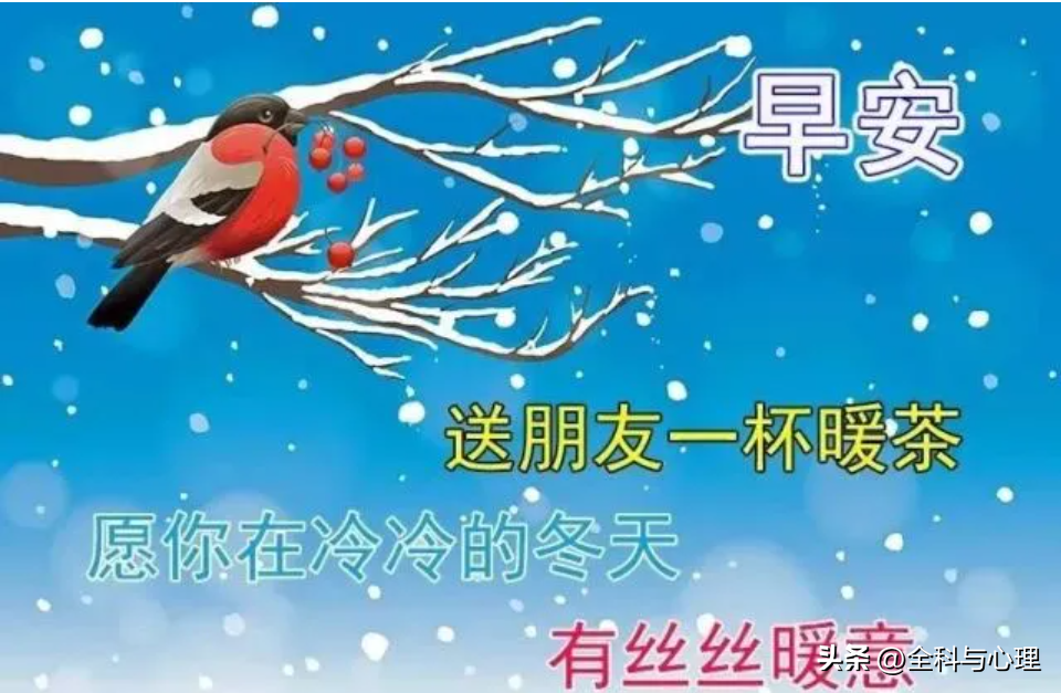 天冷了早上好问候语句，冬日注意保暖的祝福文案(图2)