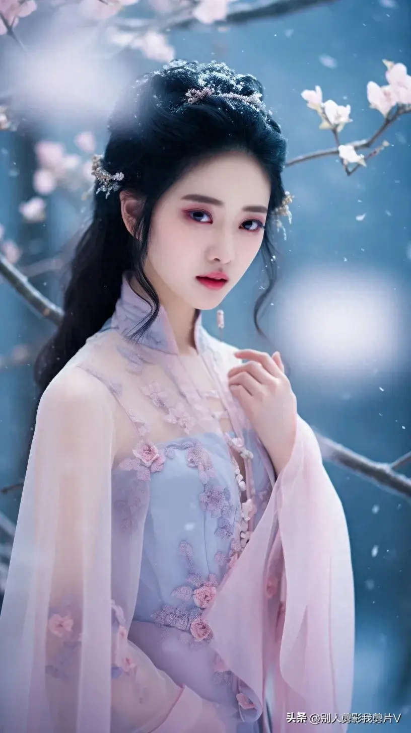 AI绘画｜冰雪气质绝美女子(图1)