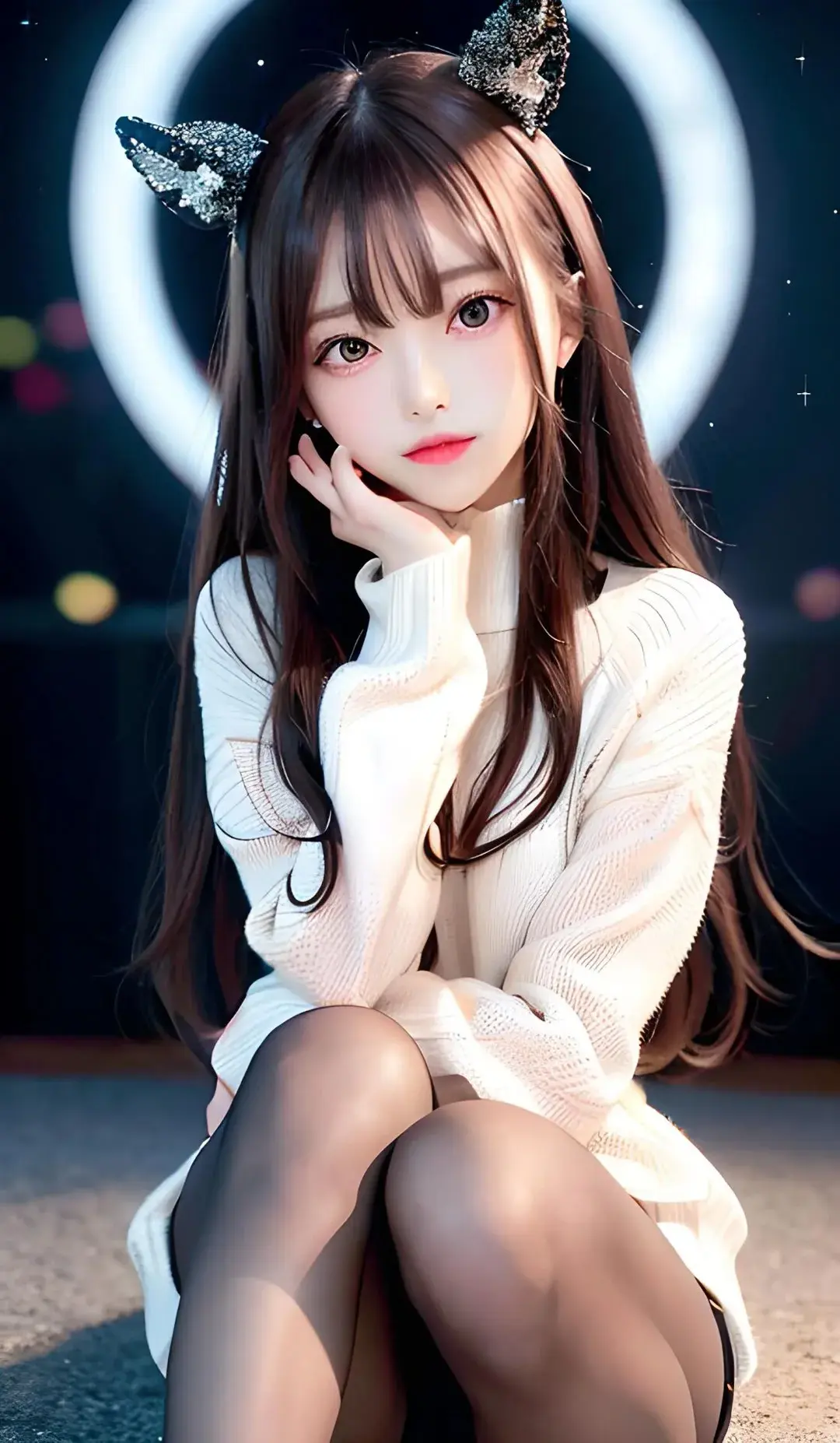 白衣长发，清丽如雪。《白衣如雪，长发飘逸》 在一个...(图2)