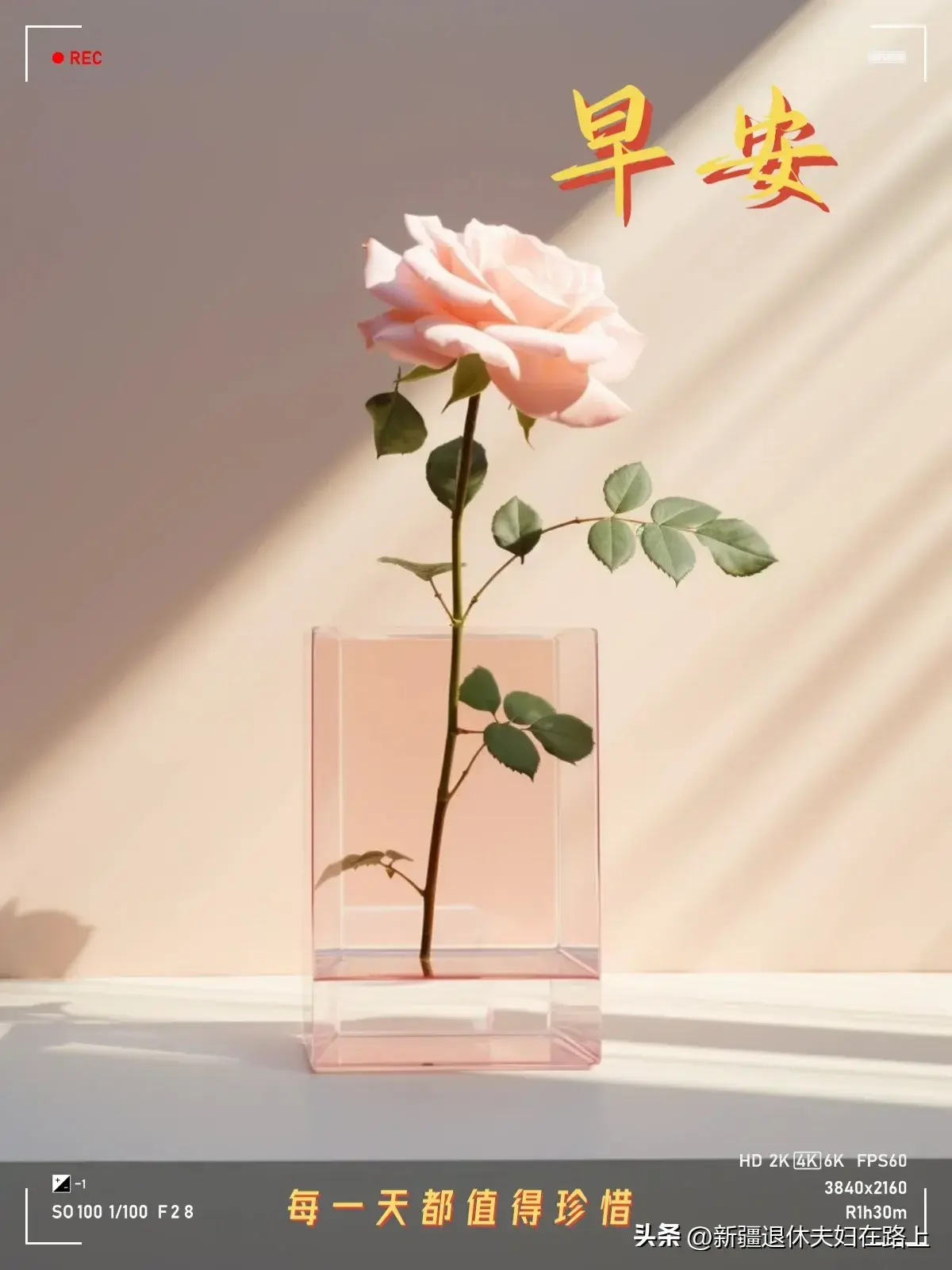 30句精选早安暖心句子带精美日签，祝你开心快乐每一天(图7)