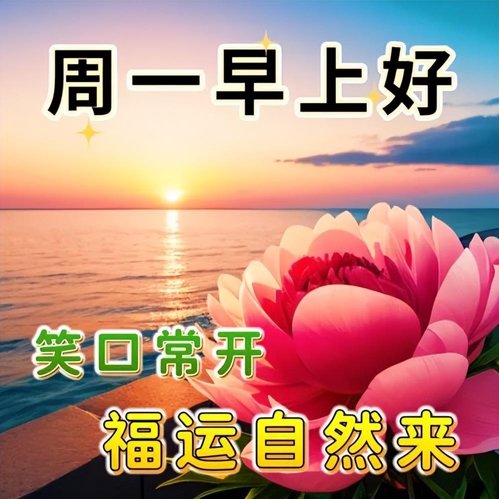 15张最新星期一早上好祝福语短句，祝你心情愉快，周一早安(图3)