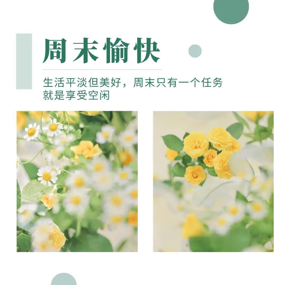 周末愉快的朋友圈文案说说，超级温暖治愈(图1)